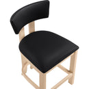  Meridian Lavrin Black Vegan Leather Upholstered Counter Stool IMAGE 6