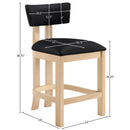  Meridian Lavrin Black Vegan Leather Upholstered Counter Stool IMAGE 7