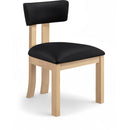  Meridian Lavrin Black Vegan Leather Upholstered Dining Side Chair IMAGE 1