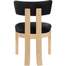  Meridian Lavrin Black Vegan Leather Upholstered Dining Side Chair IMAGE 4