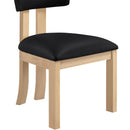  Meridian Lavrin Black Vegan Leather Upholstered Dining Side Chair IMAGE 5
