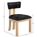  Meridian Lavrin Black Vegan Leather Upholstered Dining Side Chair IMAGE 7