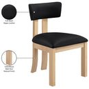  Meridian Lavrin Black Vegan Leather Upholstered Dining Side Chair IMAGE 8