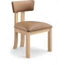  Meridian Lavrin Cognac Vegan Leather Upholstered Dining Side Chair IMAGE 1