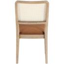  Meridian Atrium Cognac Vegan Leather Upholstered Dining Chair IMAGE 5