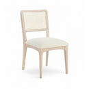  Meridian Atrium Cream Vegan Leather Upholstered Dining Chair IMAGE 1
