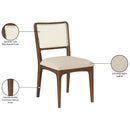  Meridian Atrium Beige Vegan Leather Upholstered Dining Chair IMAGE 11