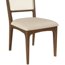  Meridian Atrium Beige Vegan Leather Upholstered Dining Chair IMAGE 7