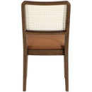  Meridian Atrium Cognac Vegan Leather Upholstered Dining Chair IMAGE 5