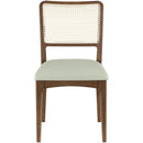  Meridian Atrium Mint Vegan Leather Upholstered Dining Chair IMAGE 2