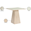  Meridian Atrium Natural Glass Top And Wood Base Counter Height Table IMAGE 9