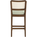  Meridian Atrium Mint Vegan Leather Upholstered Counter Stool IMAGE 5