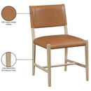  Meridian Andie Cognac Vegan Leather Upholstered Dining Chair IMAGE 10