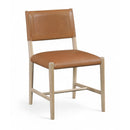  Meridian Andie Cognac Vegan Leather Upholstered Dining Chair IMAGE 1