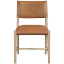  Meridian Andie Cognac Vegan Leather Upholstered Dining Chair IMAGE 2