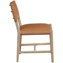  Meridian Andie Cognac Vegan Leather Upholstered Dining Chair IMAGE 3