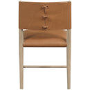  Meridian Andie Cognac Vegan Leather Upholstered Dining Chair IMAGE 4