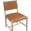  Meridian Andie Cognac Vegan Leather Upholstered Dining Chair IMAGE 5