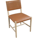  Meridian Andie Cognac Vegan Leather Upholstered Dining Chair IMAGE 6