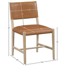  Meridian Andie Cognac Vegan Leather Upholstered Dining Chair IMAGE 9