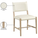  Meridian Andie Cream Vegan Leather Upholstered Dining Chair IMAGE 10