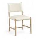  Meridian Andie Cream Vegan Leather Upholstered Dining Chair IMAGE 1