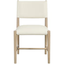  Meridian Andie Cream Vegan Leather Upholstered Dining Chair IMAGE 2