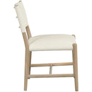  Meridian Andie Cream Vegan Leather Upholstered Dining Chair IMAGE 3