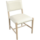  Meridian Andie Cream Vegan Leather Upholstered Dining Chair IMAGE 6