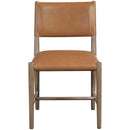  Meridian Andie Cognac Vegan Leather Upholstered Dining Chair IMAGE 2