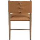 Meridian Andie Cognac Vegan Leather Upholstered Dining Chair IMAGE 4
