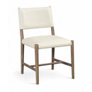  Meridian Andie Cream Vegan Leather Upholstered Dining Chair IMAGE 1