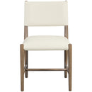  Meridian Andie Cream Vegan Leather Upholstered Dining Chair IMAGE 2