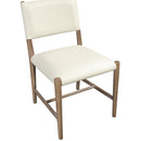  Meridian Andie Cream Vegan Leather Upholstered Dining Chair IMAGE 6