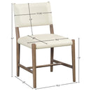  Meridian Andie Cream Vegan Leather Upholstered Dining Chair IMAGE 9