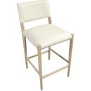  Meridian Andie Cream Vegan Leather Upholstered Counter Stool IMAGE 5