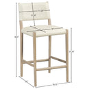  Meridian Andie Cream Vegan Leather Upholstered Counter Stool IMAGE 9