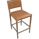  Meridian Andie Cognac Vegan Leather Upholstered Counter Stool IMAGE 6