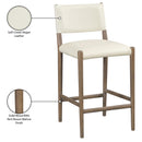  Meridian Andie Cream Vegan Leather Upholstered Counter Stool IMAGE 10