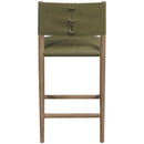  Meridian Andie Olive Vegan Leather Upholstered Counter Stool IMAGE 4