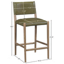  Meridian Andie Olive Vegan Leather Upholstered Counter Stool IMAGE 9