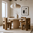  Meridian Zuno Beige Velvet Upholstered Dining Chair IMAGE 2