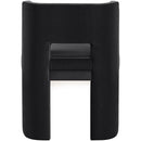  Meridian Zuno Black Velvet Upholstered Dining Chair IMAGE 5