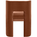  Meridian Zuno Cognac Velvet Upholstered Dining Chair IMAGE 5