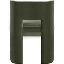  Meridian Zuno Green Velvet Upholstered Dining Chair IMAGE 5