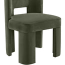  Meridian Zuno Green Velvet Upholstered Dining Chair IMAGE 6