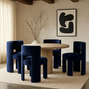  Meridian Zuno Navy Velvet Upholstered Dining Chair IMAGE 2