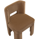  Meridian Zuno Saddle Velvet Upholstered Dining Chair IMAGE 7
