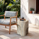  Meridian Olira Natural Concrete And Fiberglass Indoor / Outdoor End Table IMAGE 3