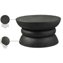  Meridian Collins Black Aluminum Coffee Table IMAGE 6